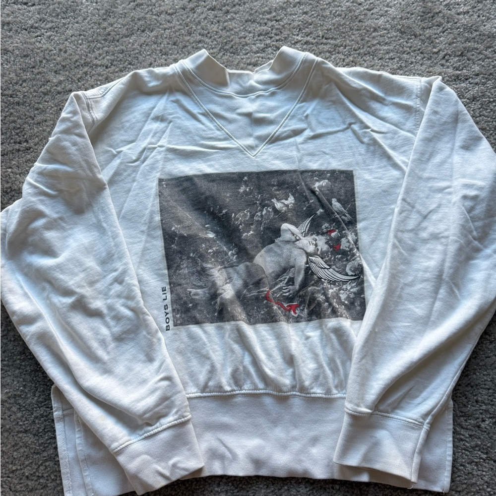 Boys Lie White Graphic Sweater